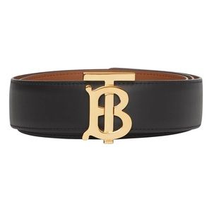 Burberry Monogram Motif Reversible Leather Belt